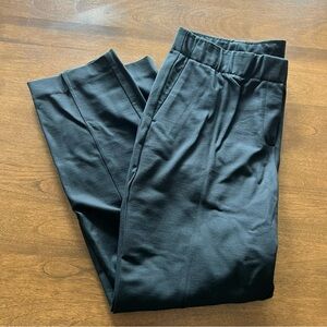 J. Jill Black Ponte Pintucked Seamed Slim Fit Pants - Petite Large NWT